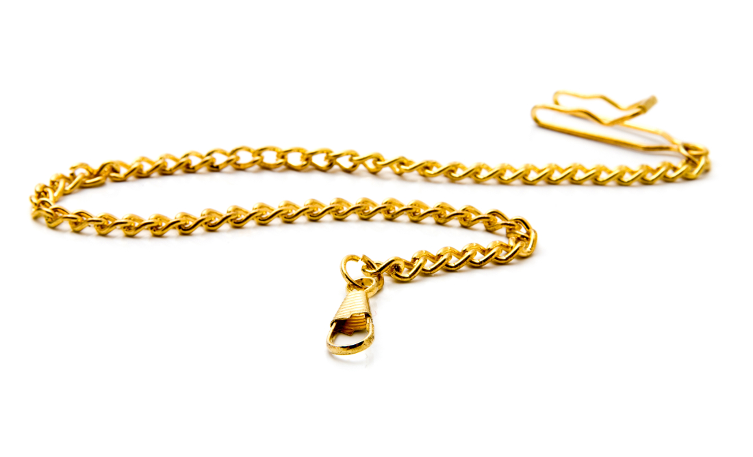 Gold curb chain bracelet
